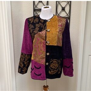 Indigo Moon Stylish Patchwork Jacket